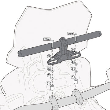 Honda CB 650 F / CBR 650 F [GIVI] - Montagekit für Smart Bar oder Smart Mount