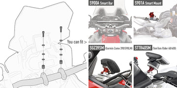 Ducati Multistrada 1200 [2015–2018] – Montagekit für Smart Bar oder Smart Mount