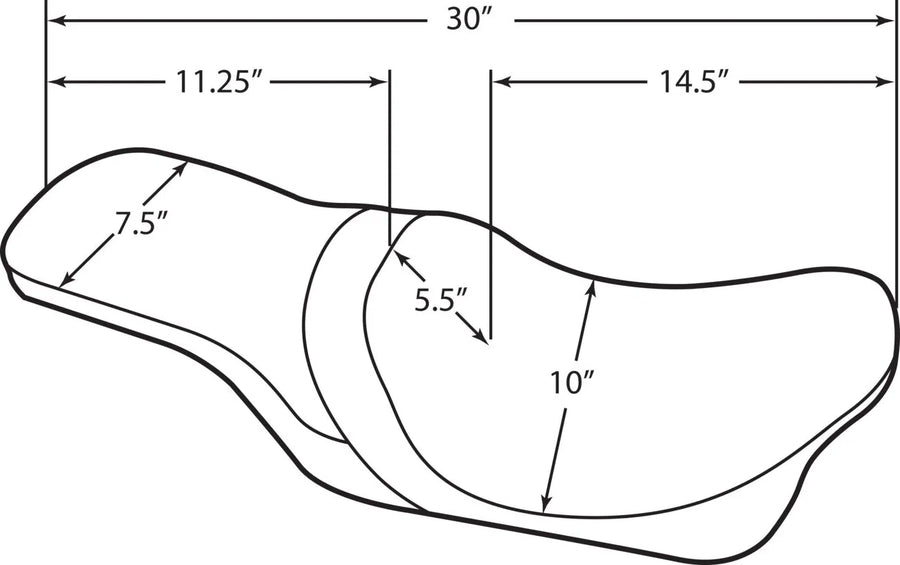 harley davidson flhri [DRAG SPECIALTIES] – Predator 2-Up Sitz