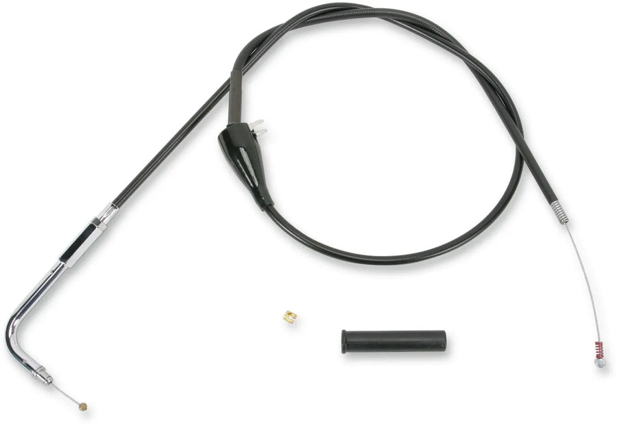 harley davidson flhri [DRAG SPECIALTIES] – Schwarzes Vinyl Gas-/Leerlaufseil