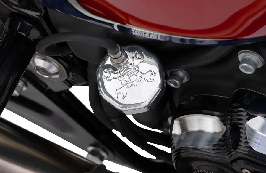 Harley-Davidson Fxlrs 1923 ABS [2026] - Belüfteter Messstab – Oberfläche: Silber – Bild 3