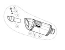 Yamaha XSR 700 [AKRAPOVIC] – Silencieux de remplacement