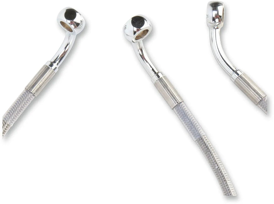 harley davidson flhtcui [DRAG SPECIALTIES] - Kit de conduite de frein rallongée en acier inoxydable