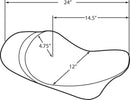 harley davidson flhr [DRAG SPECIALTIES] – Vorverlegter flacher Einzelsitz mit EZ-ON Mount-4