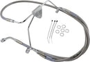 harley davidson flhtc [DRAG SPECIALTIES] - Stainless steel extended brake line kit-1