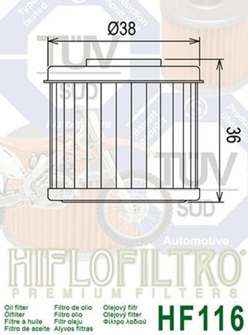 Honda CRF 450 [HiFlofiltro] - oil filter - 0