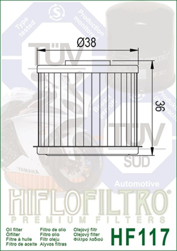 Honda NT 1100 SC76 [HiFlofiltro] - oil filter