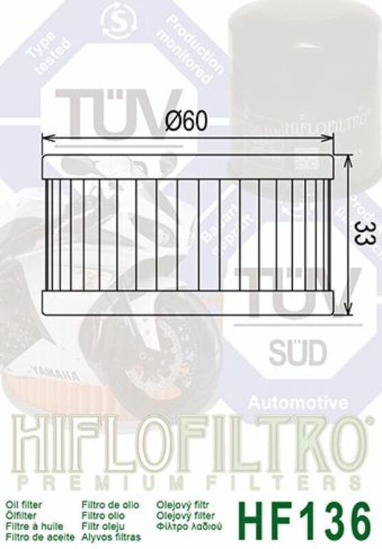 Suzuki DR 350 [Hiflofiltro] - Filtre à huile