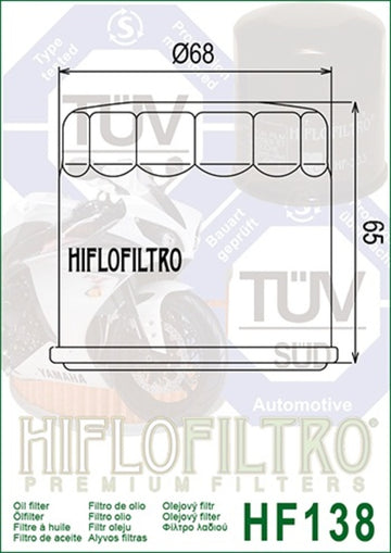 Suzuki GSF 1200 Bandit [HiFlofiltro] - Racing oil filter - 0