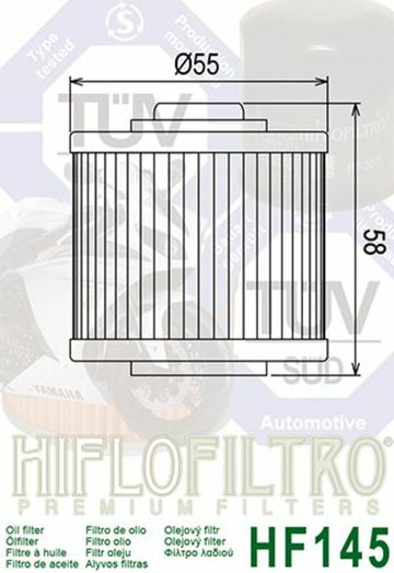 Yamaha XT 600 [HIFLOFILTRO] - oil filter detailed view