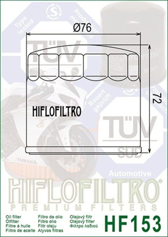 Ducati Monster S4 [Hiflofiltro] - Filtre d'huile de moto