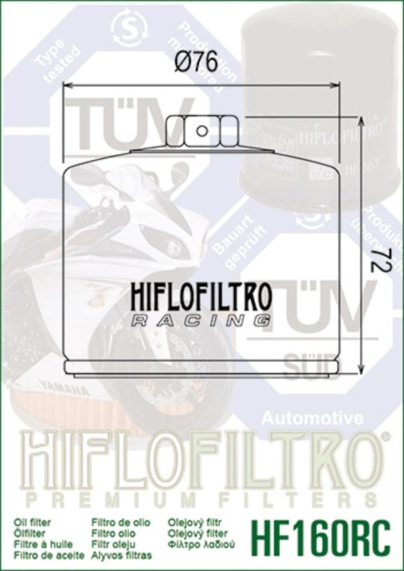 BMW F 900 GS K82 [Hiflofiltro] - Filtre à huile de course