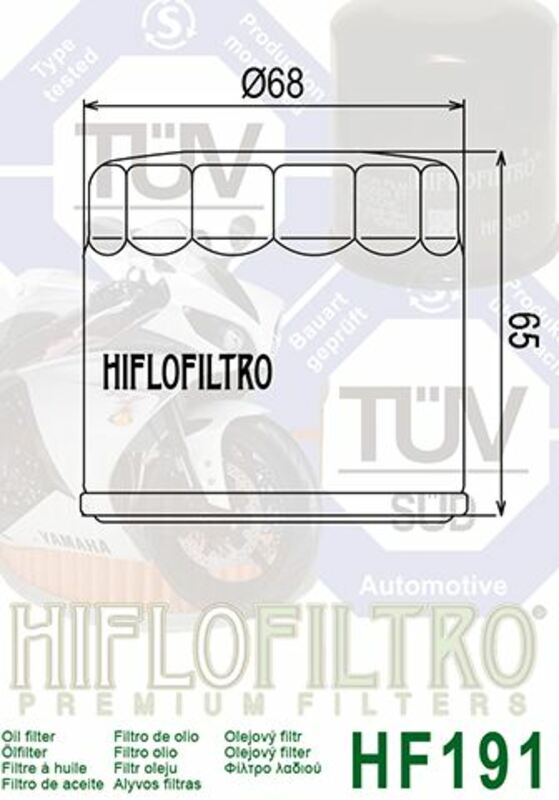 Triumph Speed ​​Triple T509 [HiFlofiltro] - oil filter