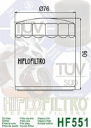 Moto Guzzi Norge 1200 [HiFlofiltro] - oil filter-3