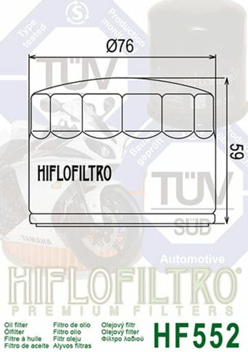Moto Guzzi le Mans 1 [Hiflofiltro] - Filtre à huile - 0