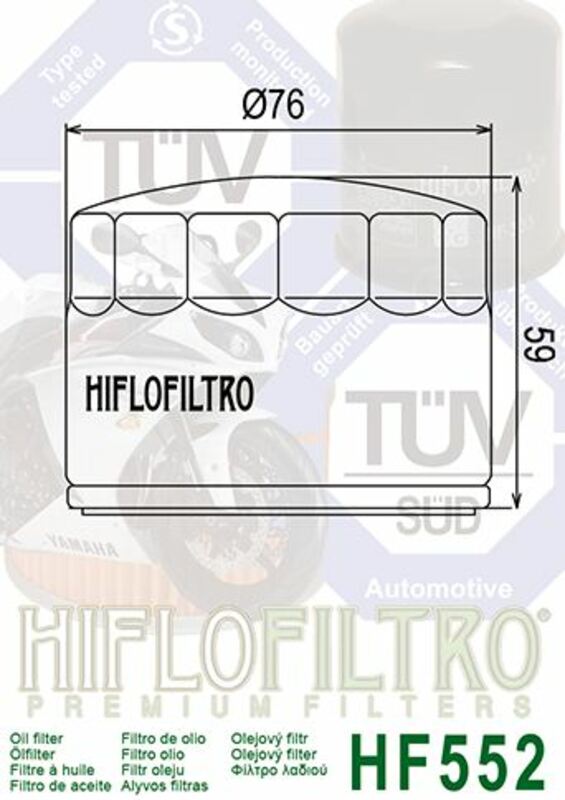 Moto Guzzi Le Mans 4 [HiFlofiltro] - oil filter