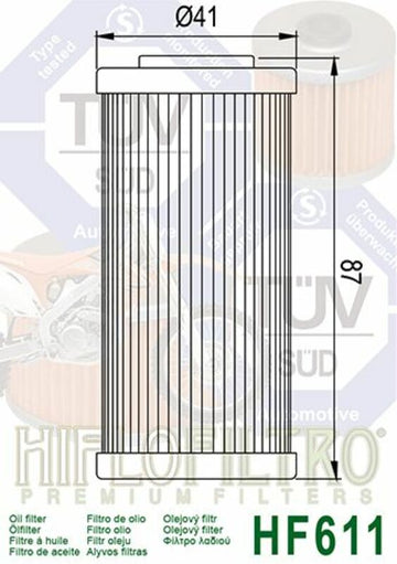 Husqvarna te 449 [HiFlofiltro] - oil filter - 0