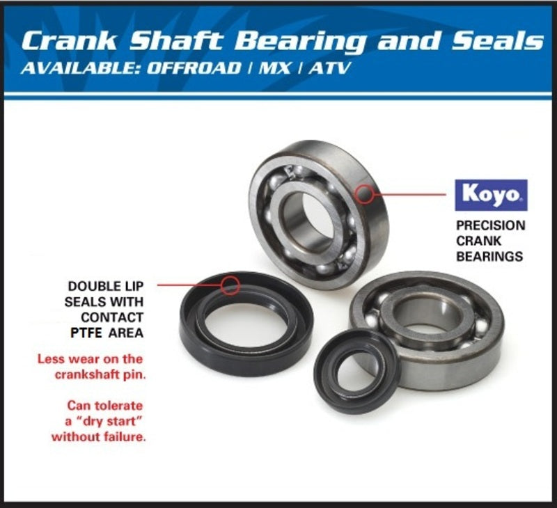 Yamaha Yfs 200 Blaster [ALL BALLS] - crankshaft bearing and oil seal set
