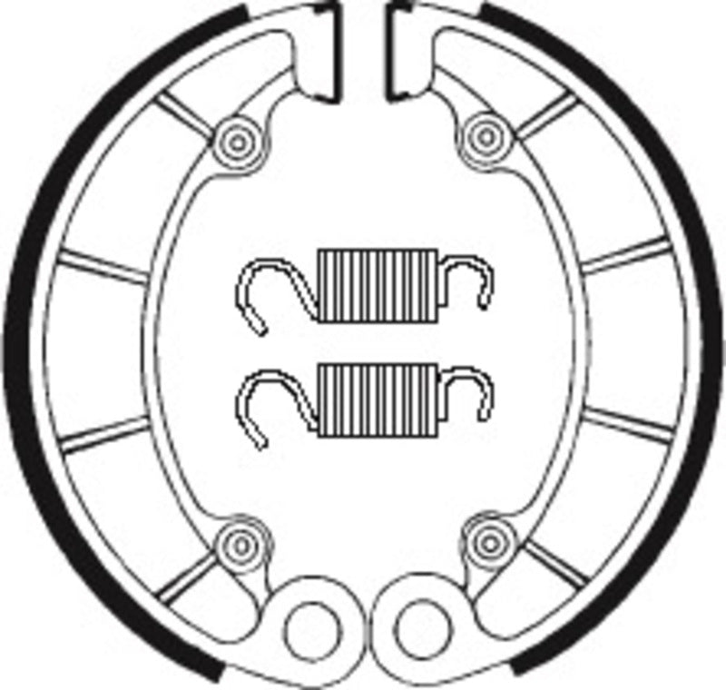 Honda Vt 750 C2 [TECNIUM] - Street/ATV Organic Brake Shoes - BA046