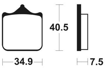 Husqvarna 701 Supermoto [TECNIUM] - Racing Sintered Metal Carbon Brake Pads - MCR262