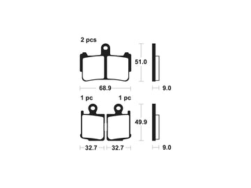 Honda Vfr 1200 [TECNIUM] - Trail Performance Sintered Metal Brake Pads - MFP369