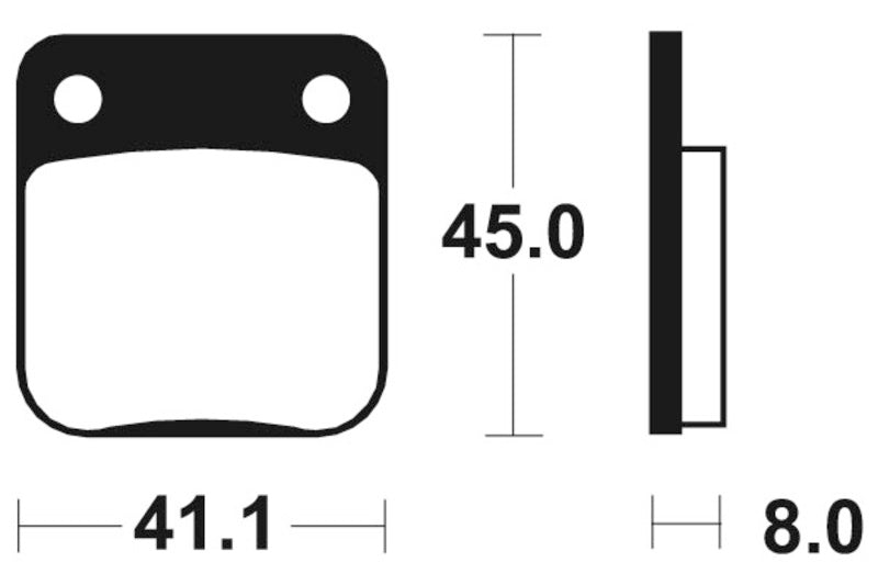 Yamaha YFM 350 Warrior [Tecnium] - Sinter metal brake pads