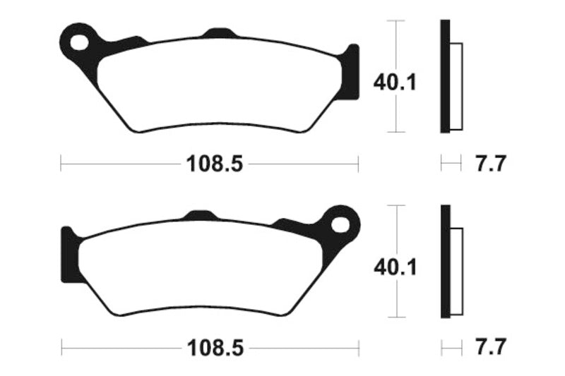 BMW R 1250 GS K50 [Tecnium] - plaquettes de frein en métal de fritte