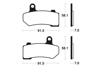 Harley -Davidson Ultra Limited Flhtk [Tecnium] - brake pads - 0