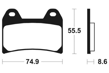 Benelli Tnt 1130 [TECNIUM] - Professional Racing Sintered Metal Brake Pads - MSR206 - 0