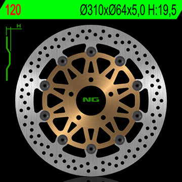 Suzuki Gsf 400 [NG BRAKE DISC] - Bremsscheibe schwimmend rund