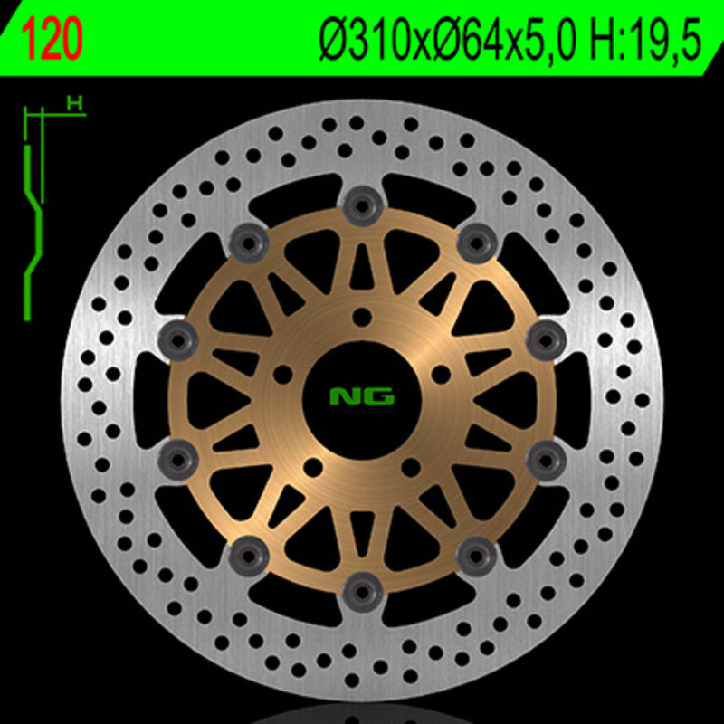 Suzuki GS 500 [NG BRAKE DISC] - round floating brake disc