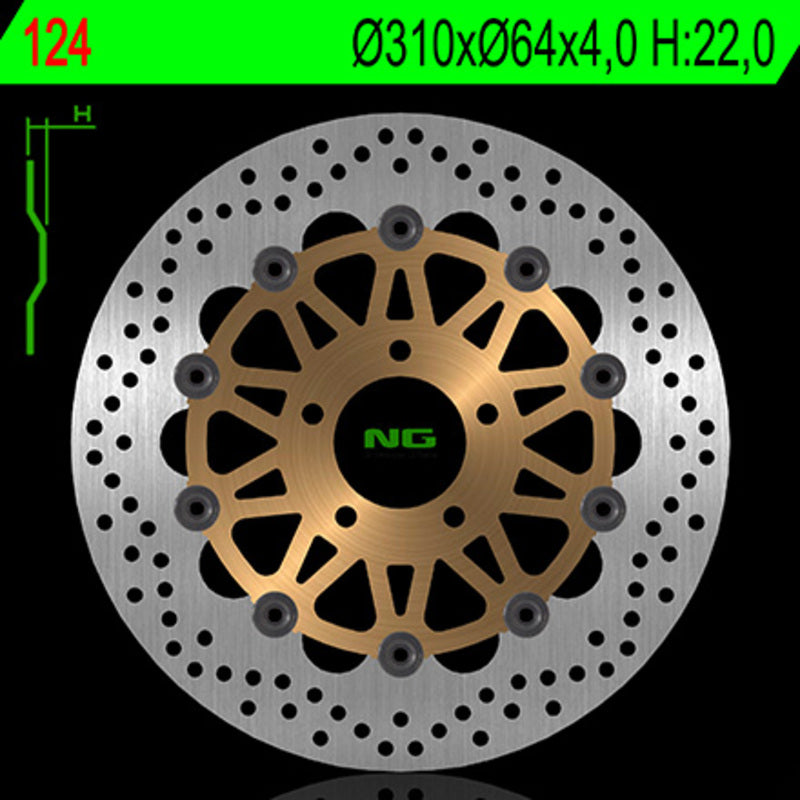 Suzuki Gsx-R 750 [NG BRAKE DISC] - disque de frein rond flottant