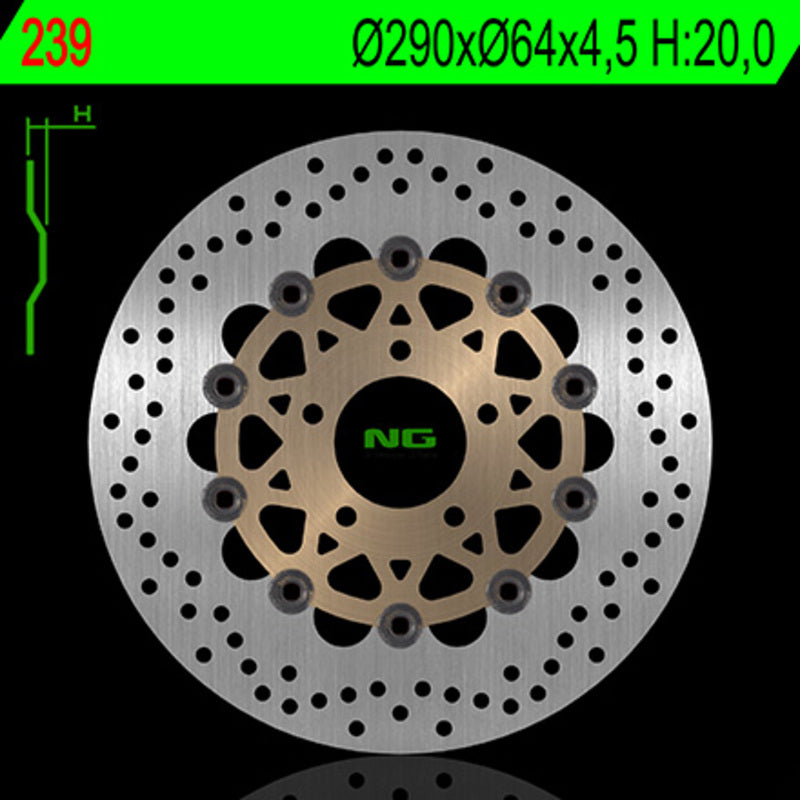 Suzuki Gsf 600 [NG BRAKE DISC] - Bremsscheibe schwimmend rund