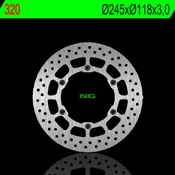 Yamaha Yz 426 [NG BRAKE DISC] - round rigid brake disc