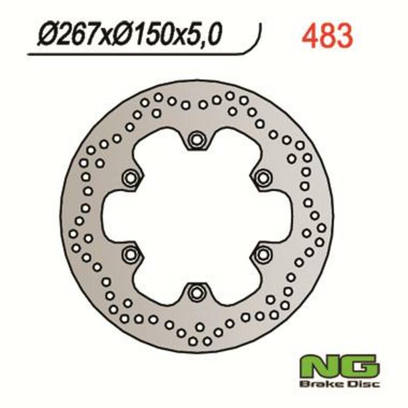 Yamaha Bt 1100 [NG BRAKE DISC] - round rigid brake disc