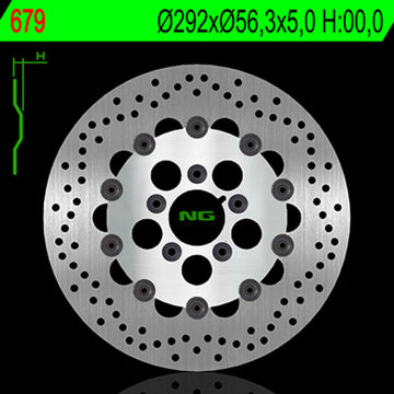 Harley Davidson Flstc [NG BRAKE DISC] - round floating brake disc