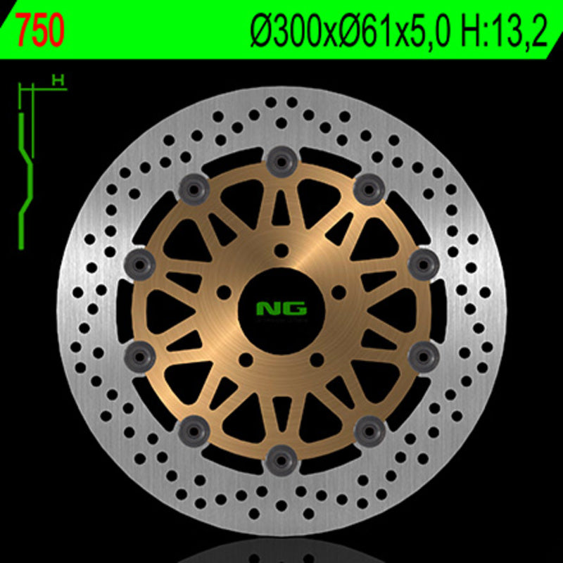 Kawasaki Z 750 [NG BRAKE DISC] - round floating brake disc