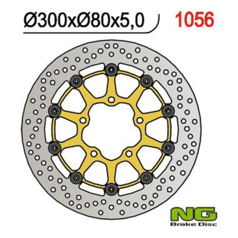 Kawasaki Kle 650 [NG BRAKE DISC] - disque de frein rond flottant