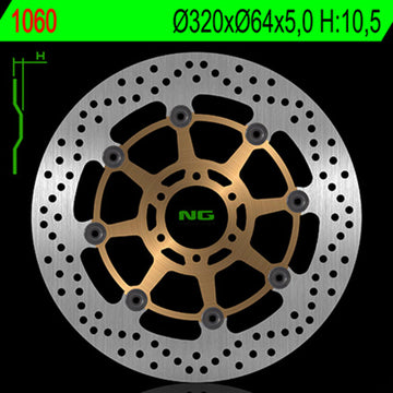 Aprilia Smv 1200 Dorsoduro [NG BRAKE DISC] - disque de frein rond flottant