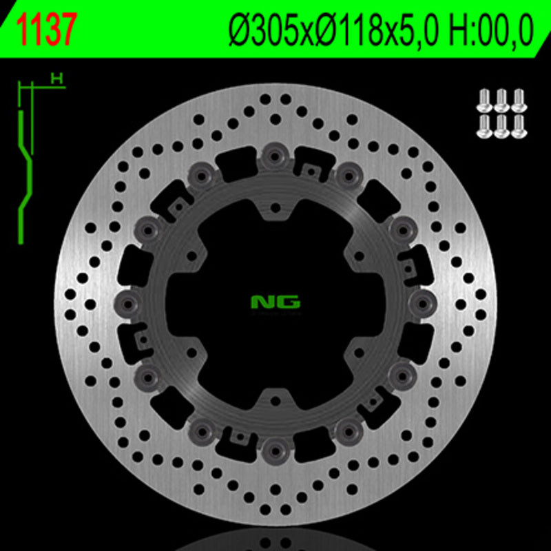 Bmw R 1100 R 259 [NG BRAKE DISC] - round floating brake disc