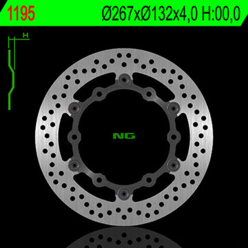 Yamaha Rd 500 [NG BRAKE DISC] - Bremsscheibe schwimmend rund