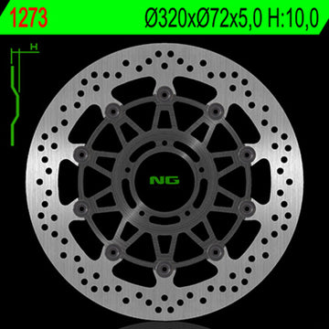 Ducati Hypermotard 939 [NG BRAKE DISC] - disque de frein rond flottant