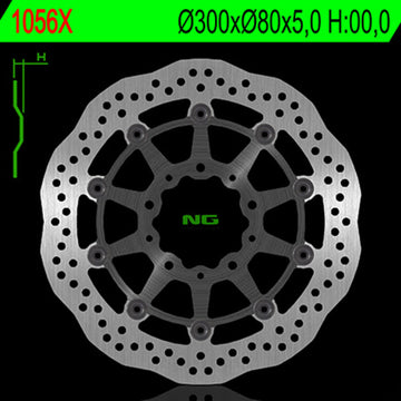 Kawasaki Er 6 F [NG BRAKE DISC] - Wave floating brake disc