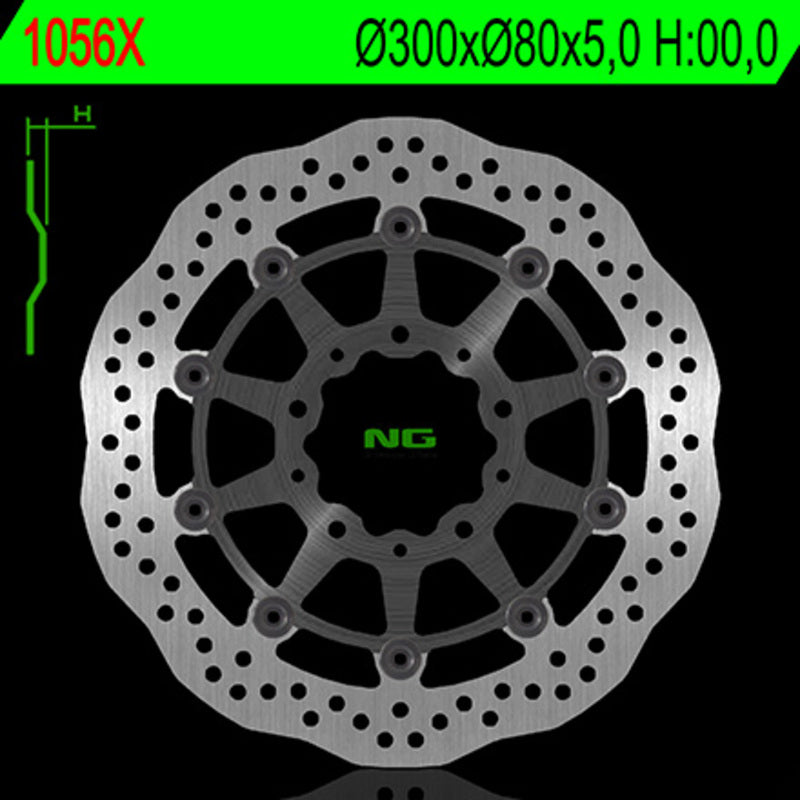 Kawasaki Kle 650 [NG BRAKE DISC] - Wave floating brake disc
