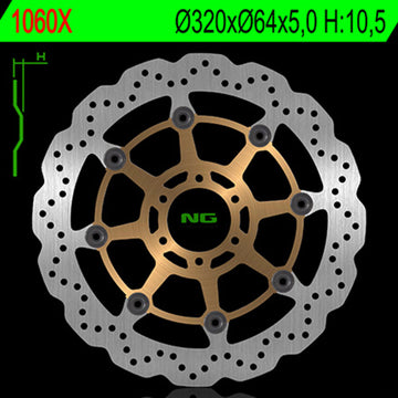 Moto Guzzi Breva 750 I.E. [NG BRAKE DISC] - Disque de frein flottant Wave