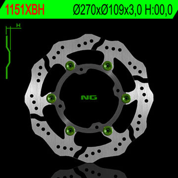 Kawasaki Kx 250 [NG BRAKE DISC] - Wave floating brake disc