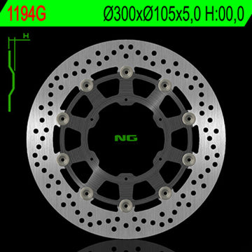 Bmw F 650 Gs Tw [NG BRAKE DISC] - Bremsscheibe schwimmend rund