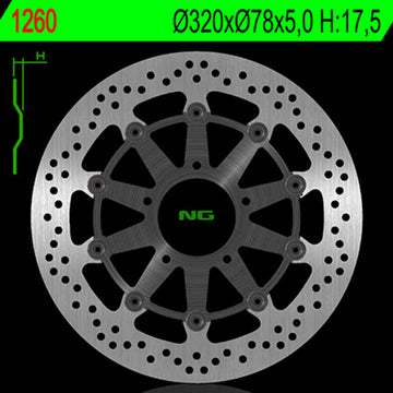 Triumph Tiger 1050 [NG BRAKE DISC] - round floating brake disc