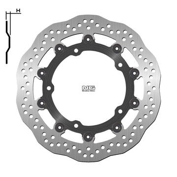 Kawasaki Z 900 [NG BRAKE DISC] - Disque de frein flottant Wave