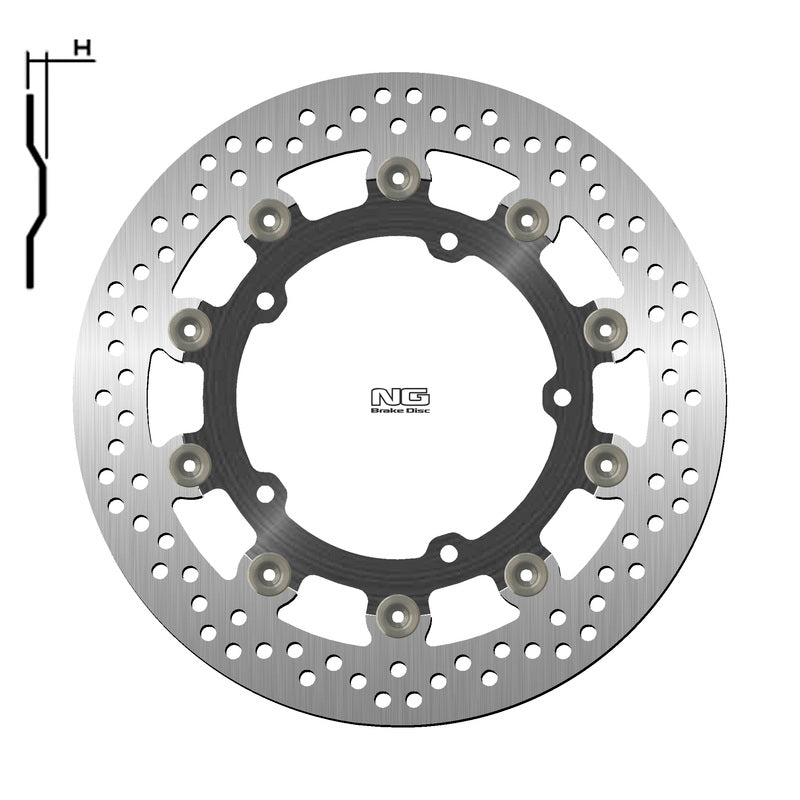 Yamaha Niken 900 Niken Gt 900 [NG BRAKE DISC] - disque de frein rond flottant